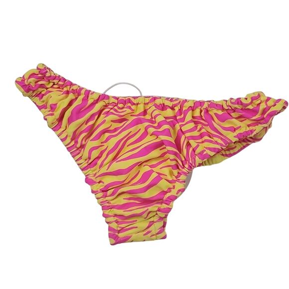 Princess Polly MADISON ECO NYLON BIKINI Bottom in Pink/Yellow, Size 6 - Picture 5 of 9